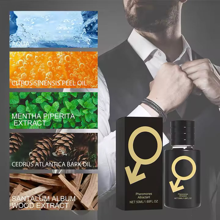 PROFUMO DURATURO SEDUCENTE DA UOMO AI FEROMONI 50 ML